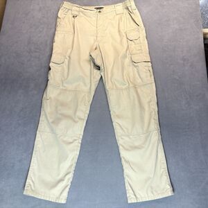 5.11 Tactical Series Cargo Pants Mens Size 36‎ Khaki Cotton Blend Utility